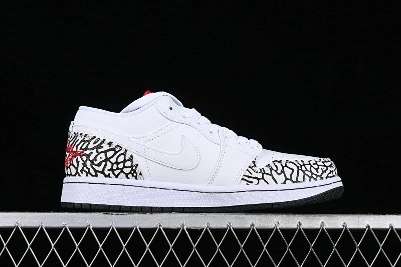 All categories Air Jordan Jordan series basketball shoes Air Jordan 1 Low Z version Air Jordan 1 Low AJ1 Joe 1 white burst pattern low-top cultural casual sneakers 338145-162